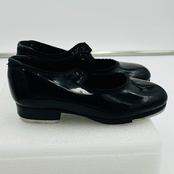 Capezio Girls Tap Shoes Black Size 10M Tele Tone Tap Patent N625C - Picture 2 of 10